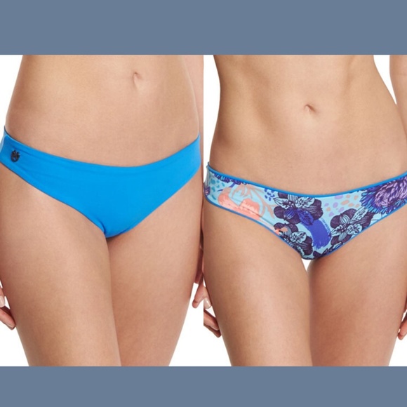 NWT Maaji 'Cerulean Bauhaus' Reversible Bikini Bottoms [SZ‎ Small ] - Picture 1 of 8